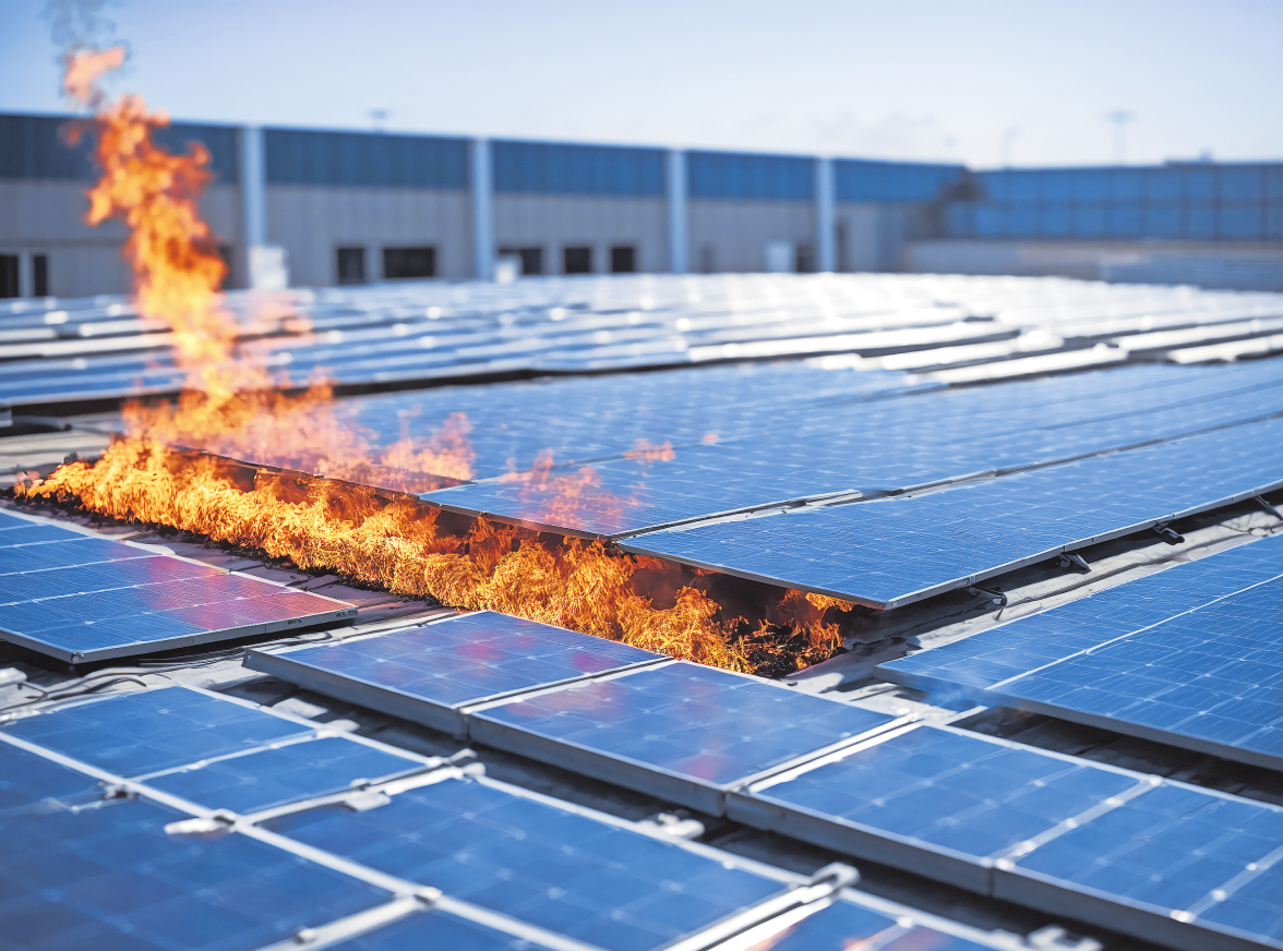 BRANDGEFAHR BEI PHOTOVOLTAIKANLAGEN