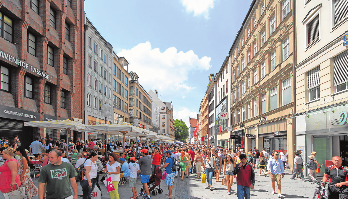 Konsumförderer Fussgängerzone als Flaniermeilen