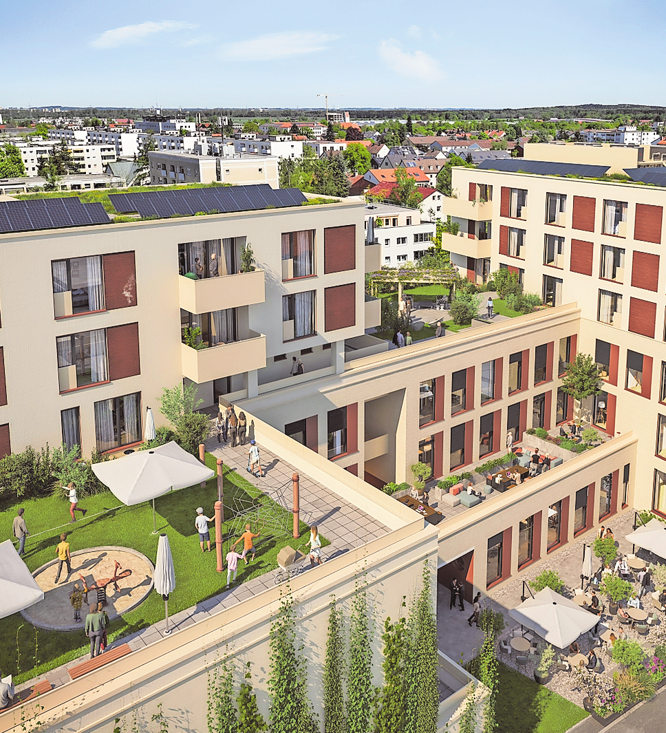 Germering Bildungsquartier: Vom Möbelhaus zum neuen Stadtraum