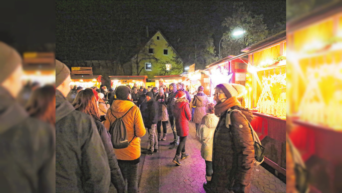 Adventsstimmung pur auf dem Sternplatz in Neuendettelsau