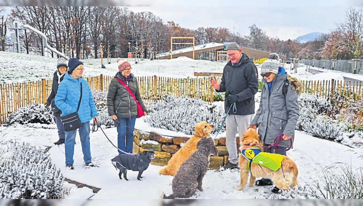 Angebot der Landesgartenschau Fulda: Vorreiter für Hundespaziergänge