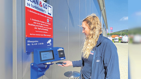 21:00 „Scan & Go“-Markt vom Leinweber Baucentrum in Petersberg 