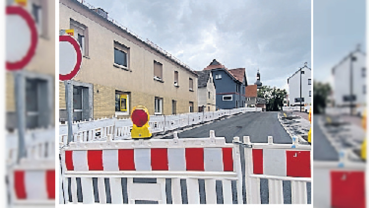 Zweiter Bautakt der Bahnhofstraße in Eiterfeld