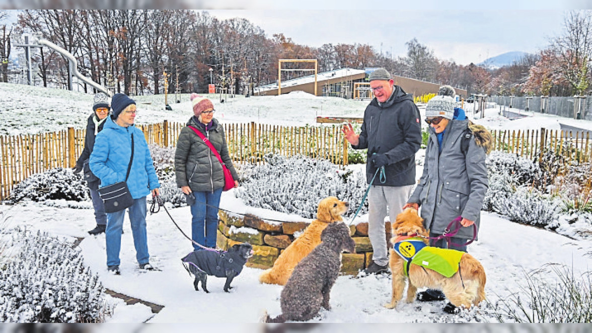 Angebot der Landesgartenschau Fulda: Vorreiter für Hundespaziergänge