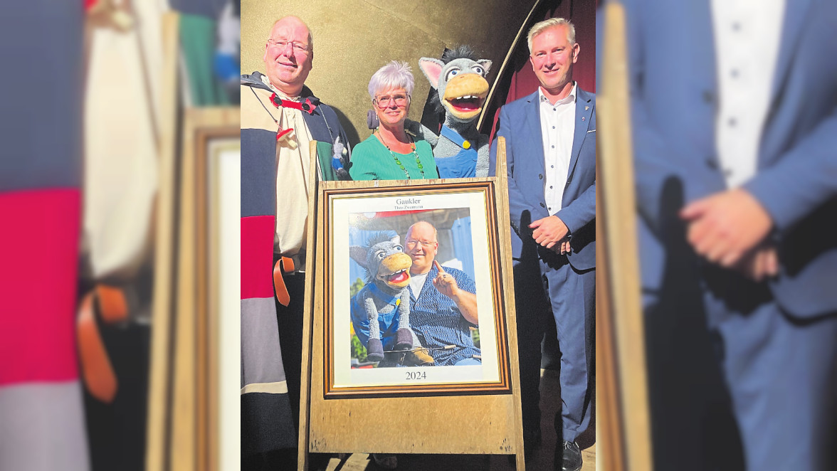 Theo Zwermann als Katharinenmarktmeister in Steinau: Ein herzliches Willkommen