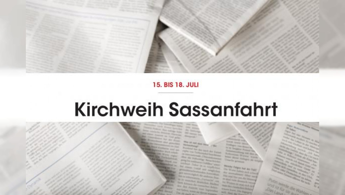 Kirchweih Sassanfahrt