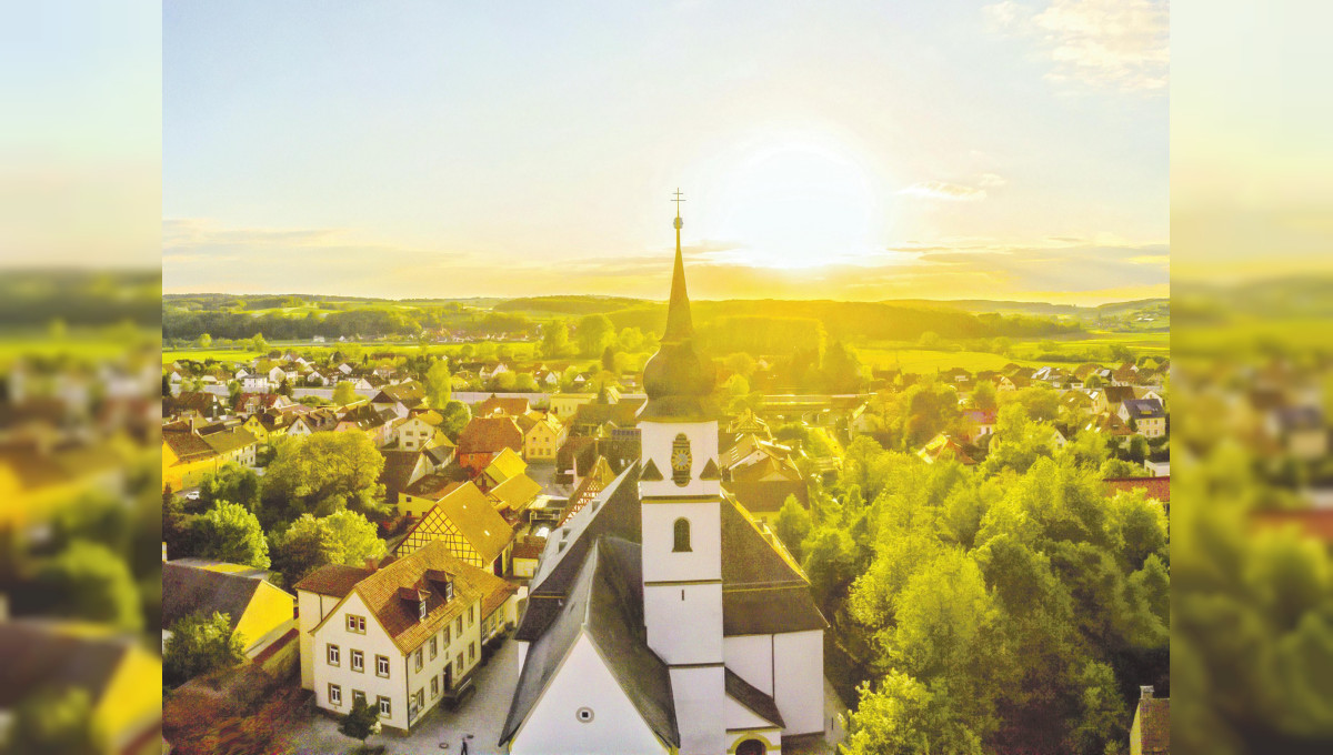 Idyllische Gemeinde im Maintal