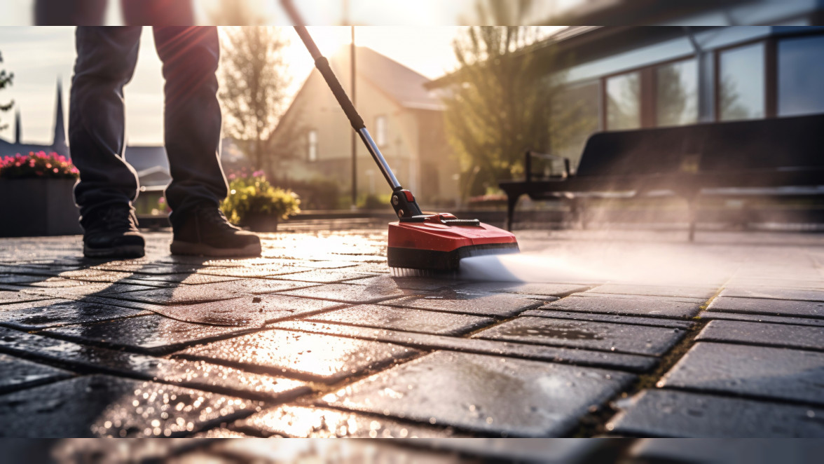 So wird die Terrasse im Frühjahr sauber