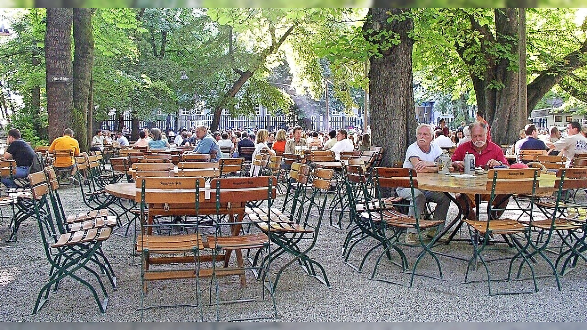 Zeit für Biergarten-Genuss