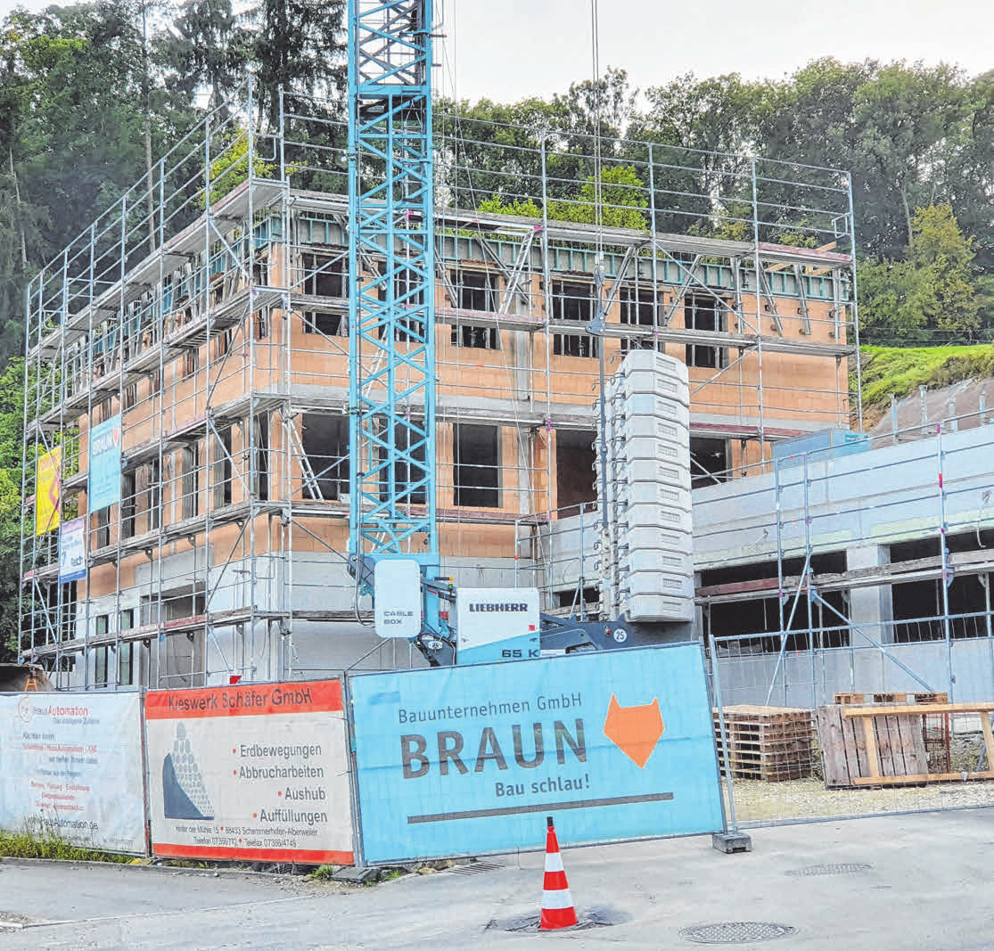Kal-Pro-Val Neubau in Warthausen: Dank an Bauleiter und Firmen, so Jochen Bleher