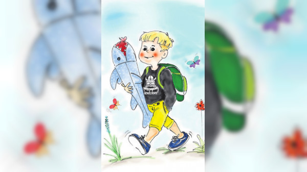 Eine Schultüte zu Schulbeginn