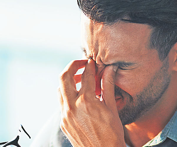 Stress für Augen und Kopf