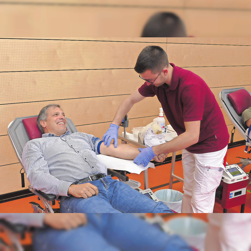 Erste Blutspendenaktion des BRK in Andechs