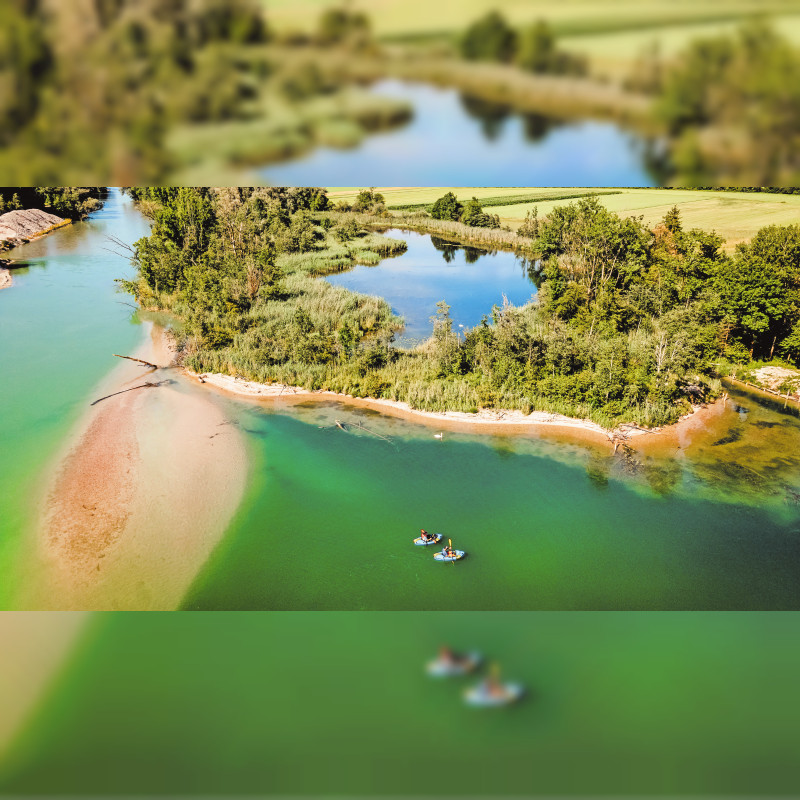 Mit dem Boot über die Berge