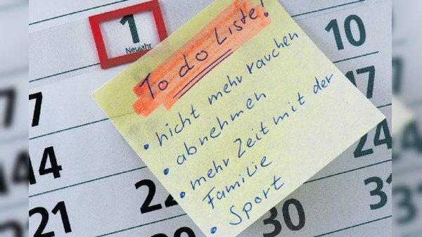 Neujahrsvorsätze einhalten