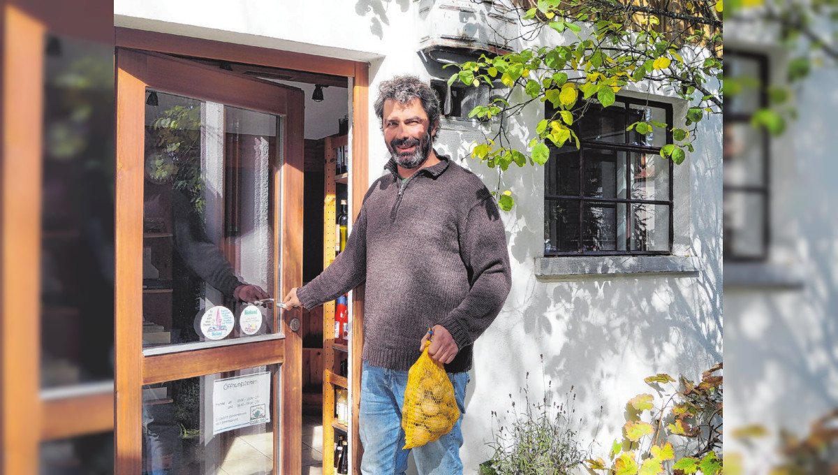 Bio-Hofladen in Neu-Ulm: "Wir sind absolute Ur-Ludwigsfelder", so Helmut Fink