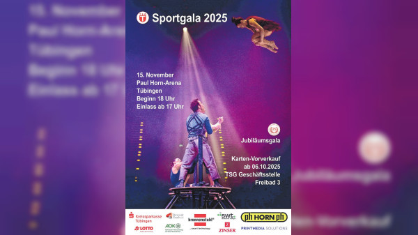 TSG-Sportgala in Tübingen: Das Gala-Programm