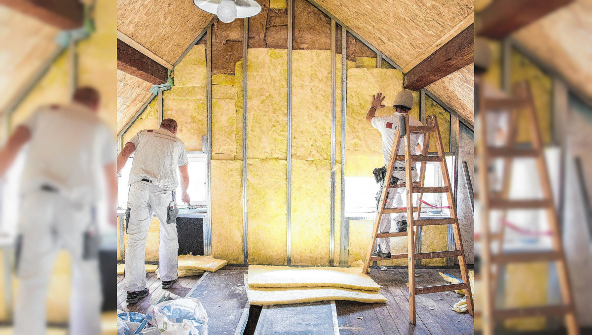 Oberstes Stockwerk isolieren