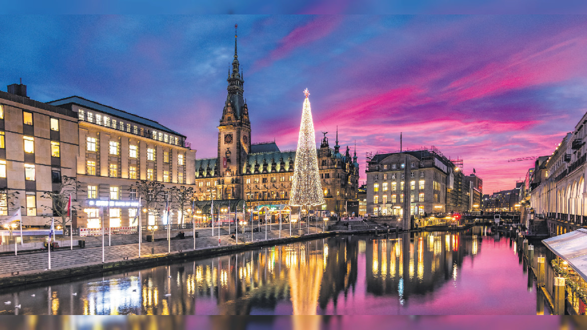 Abendstimmung in Hamburg in der Vorweihnachtszeit Foto: pixabay.com