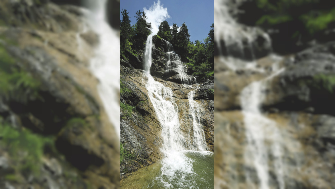 Intakte Natur in den Allgäuer Alpen: der Zipfelsbach Wasserfall bei Bad Hindelang. Fotos: Bad Hindelang Tourismus Wolfgang B. Kleiner
