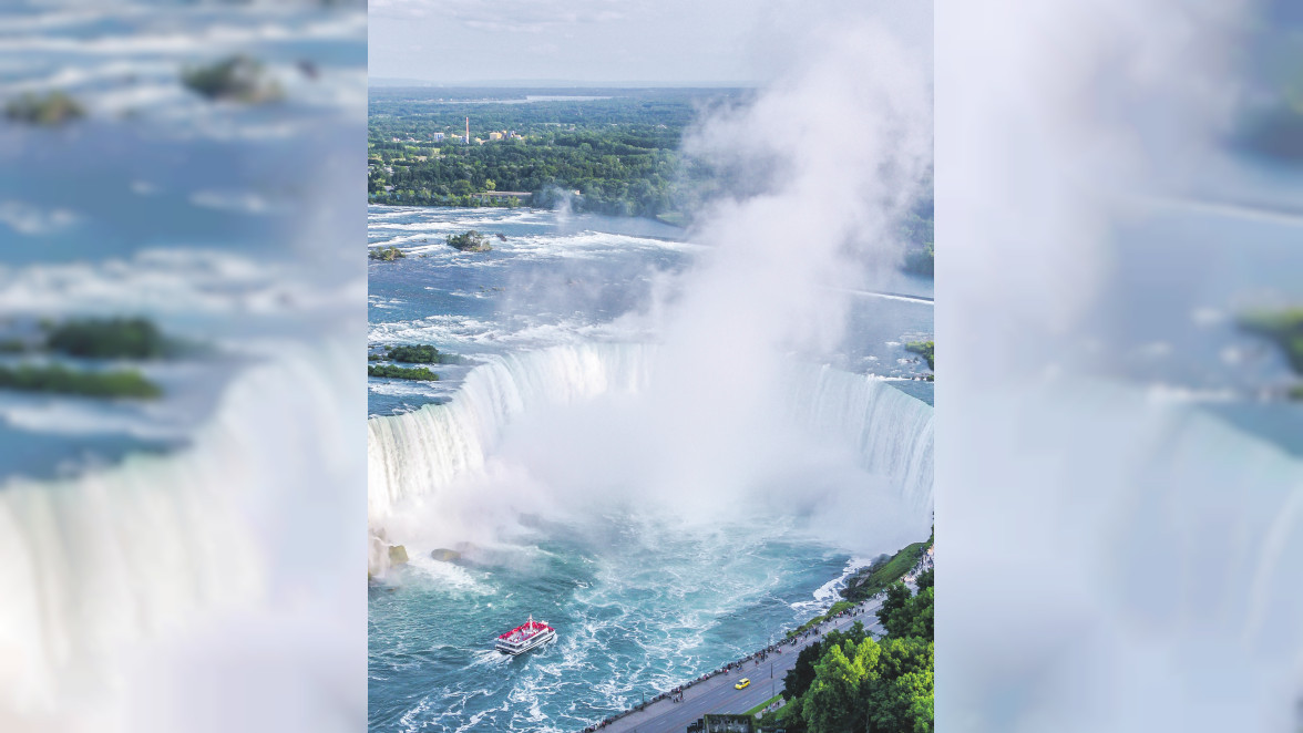 Spannendes Kanada: Oben die Niagarafälle, unten die Metropole Toronto und unberührte Natur in der Provinz Ontario Foto: CPQ/stock.adobe.com