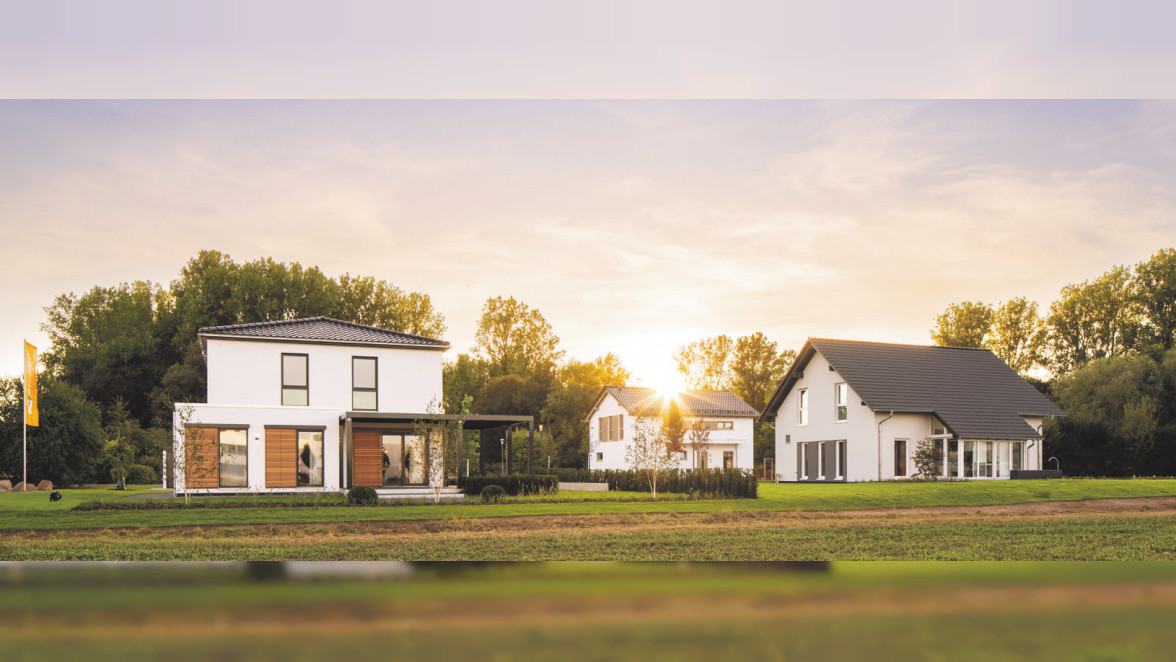 Hausmodelle von Finger Haus im Musterhauspark Frankenberg. Foto: FingerHaus