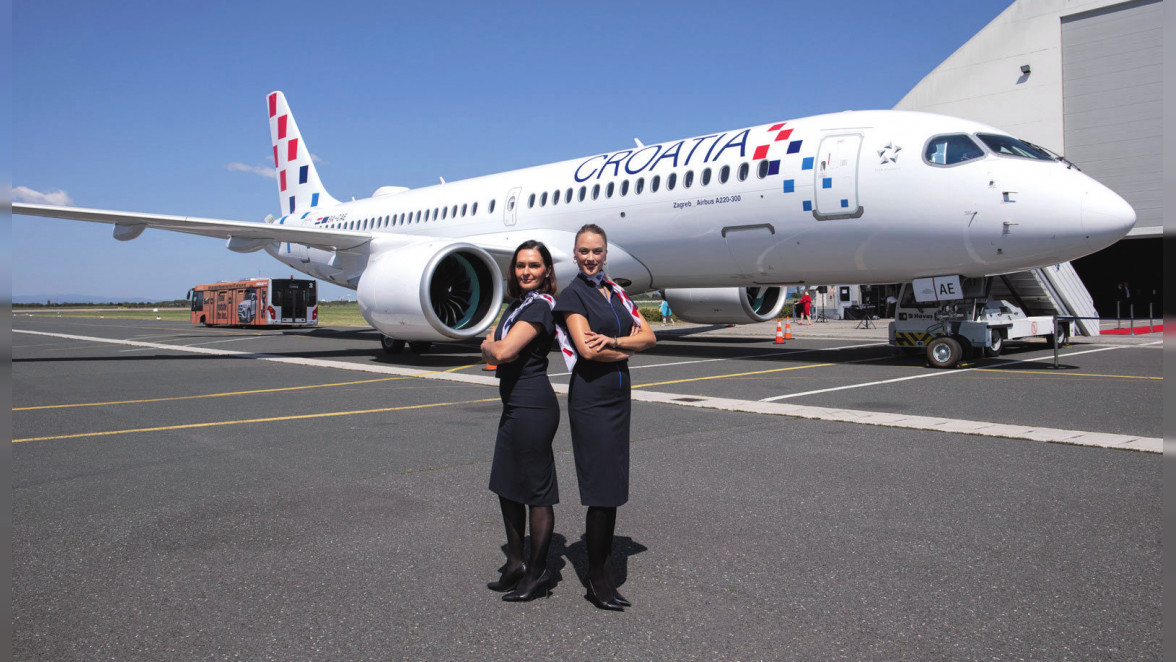 Ein Meilenstein für Croatia Airline: Der erste neue Airbus A 220 ist der Start für die Komplett-Eneuerung der Flotte von Kroatiens eigener Fluggesellschaft. Fotos: Š. Lugarov