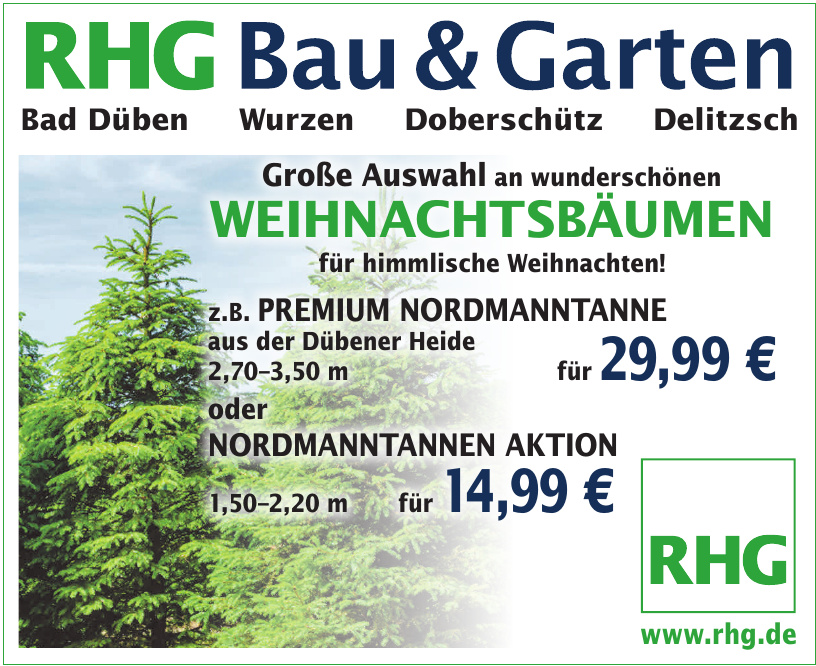 Weihnachtsbäume für die Region Leipziger Volkszeitung