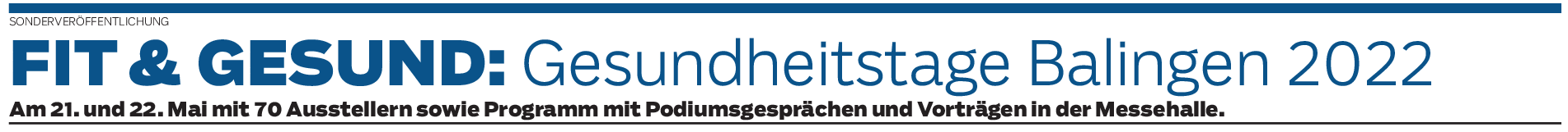 Gesundheitsmesse FIT & GESUND in Balingen: Von Kopf bis Fuß