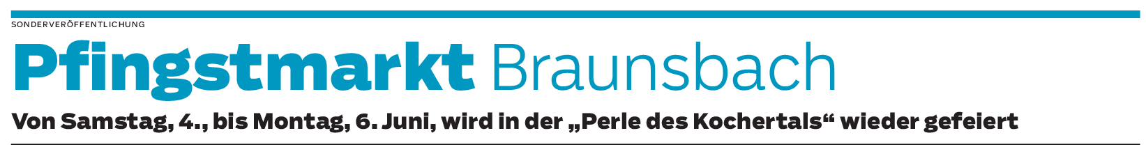 Pfingstmarkt in Braunsbach: Schunkeln, schlemmen, spielen und stöbern