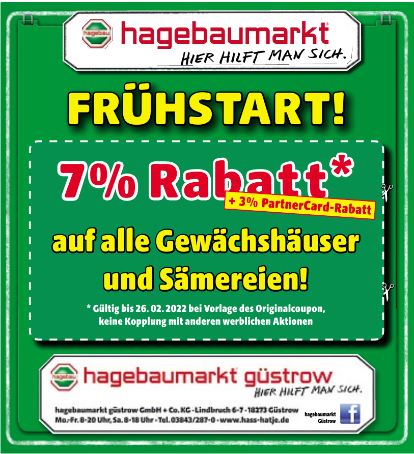 Hagebaumarkt Güstrow Maik Bildhauers Tipps/Gewächshaus Nordkurier