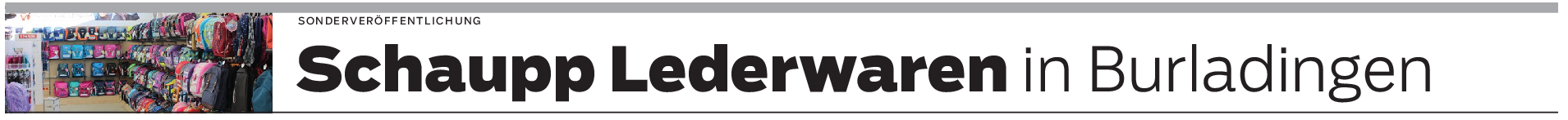 22 Jahre Schaupp Lederwaren-Geschäft in Burladingen – 22 Prozent Rabatt!
