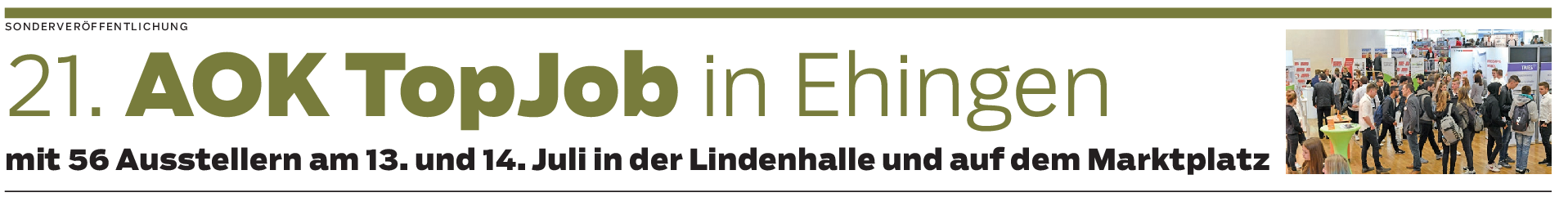 56 Aussteller toppen die "TopJob" in Ehingen