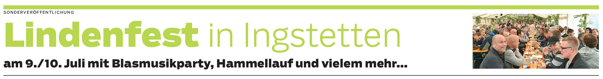 TSV und Gesangverein schultern das 60. Fest