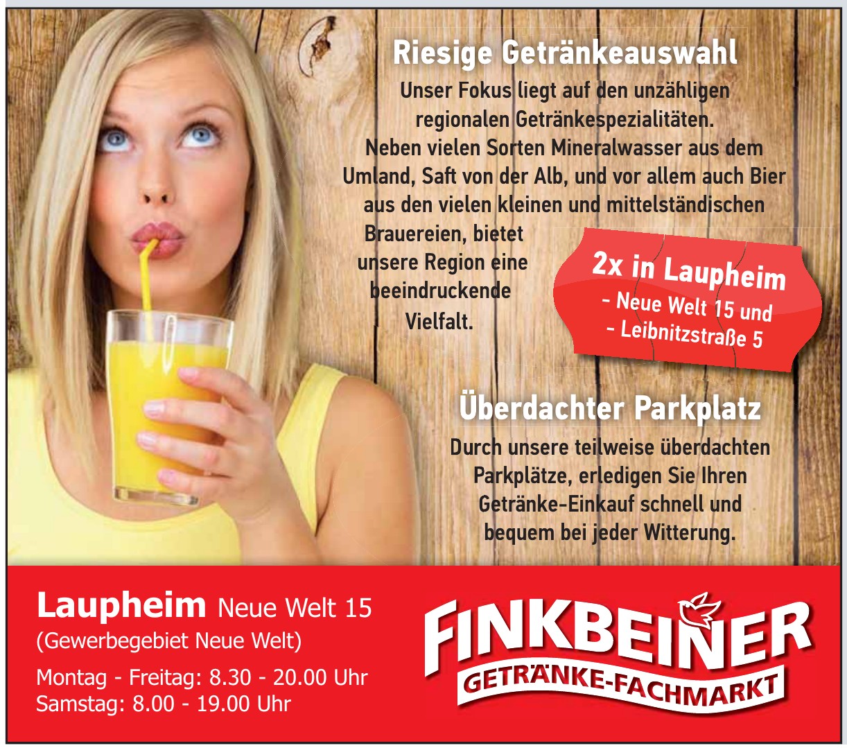 Finkbeiner Getränkemarkt – Der Getränke-Fachmarkt in Ulm und in der Region