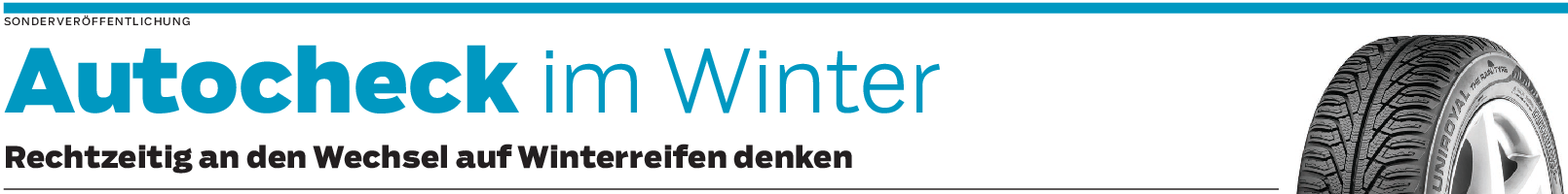 An neue Winterreifen und Werkstatttermin denken