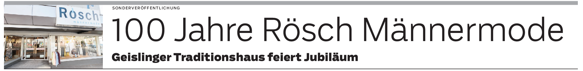 Modehaus Rösch in Geislingen: Der Kunde steht immer im Mittelpunkt