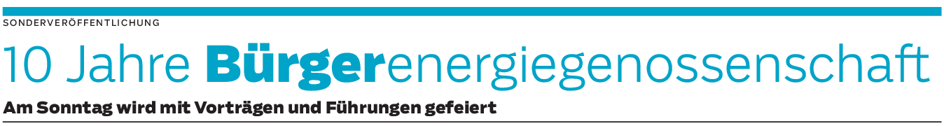 10 Jahre BürgerEnergieGenossenschaft: Berghülen als Vorreiter