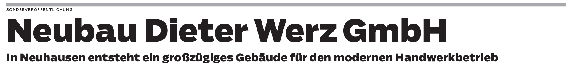 Bauprojekt in bester Lage: Neubauprojekt von Sanitär Dieter Werz in Neuhausen 