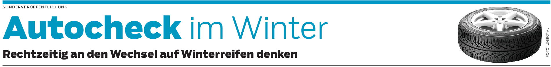 An neue Winterreifen und Werkstatttermin denken