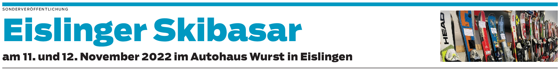 Skibasar im Autohaus Wurst: Der Winter kann kommen, so das Team der DSV-Skischule Eislingen