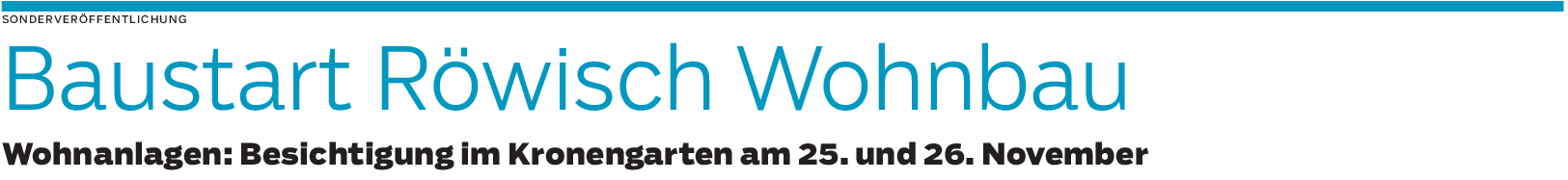 Startschuss für zwei Wohnprojekte in Hessental und in Riedern: Eigentumswohnungen von Röwisch Wohnbau