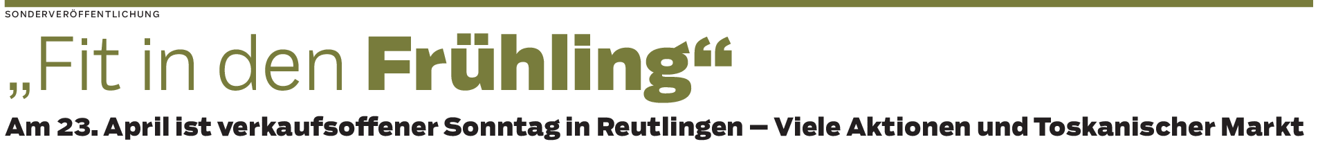 Aktions-Sonntag in Reutlingen: Was, wann, wo