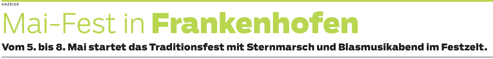 Maifest in Frankenhofen: Frankenhofen in Feierlaune