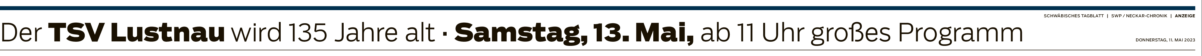 135. Geburtstag des TSV Lustnau am 13. Mai: Ein quicklebendiger 135-Jähriger