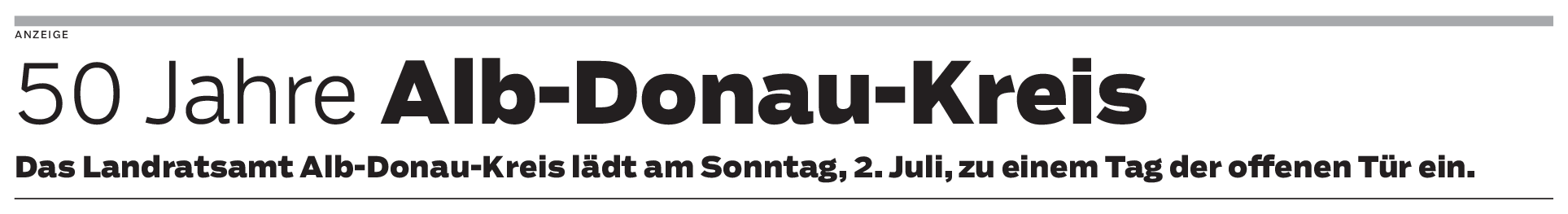 50 Jahre Alb-Donau-Kreis am 2. Juli: Einblicke in sonst nicht zugängliche Bereiche