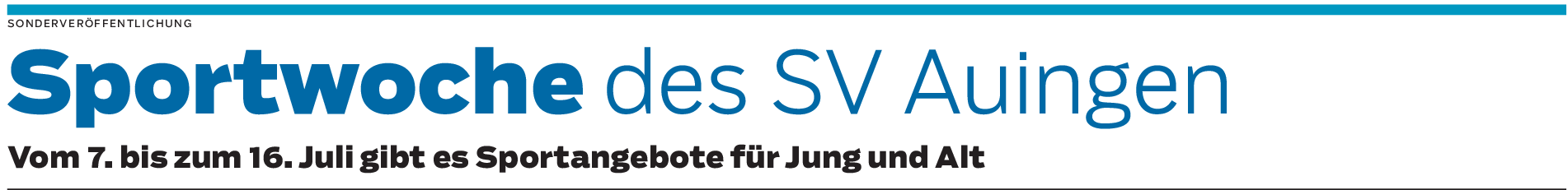 Sportwoche des SV Auingen: Laufen, Radeln und dem Ball nachjagen