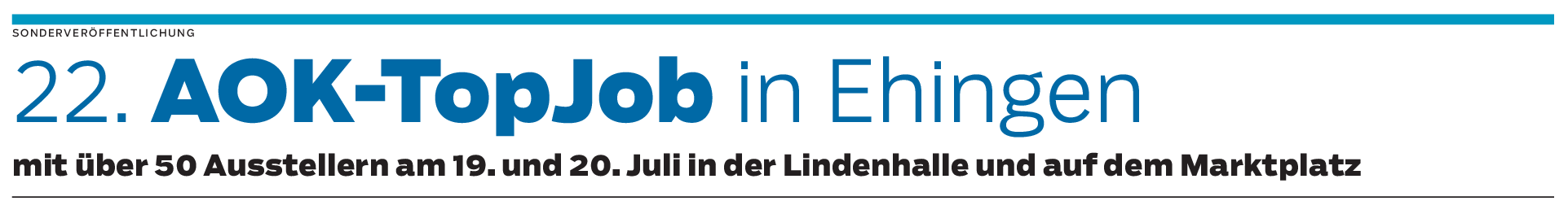 AOK-TopJob: Über 50 Aussteller in Ehingen