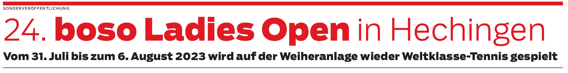 24. boso Ladies Open in Hechingen: Dieses Turnier sollten Sie nicht verpassen!