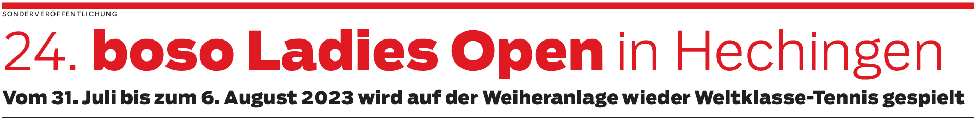 Die boso Ladies Open in Hechingen: Ladies aus 24 Nationen schlagen auf